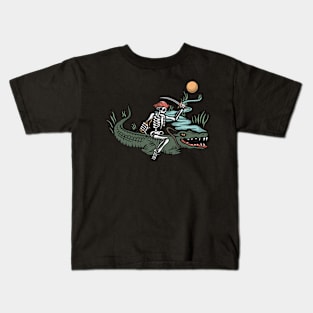 Crocodile and pirate Kids T-Shirt